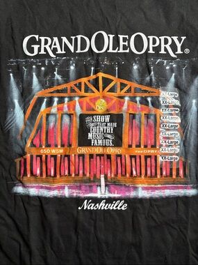 Grand Ole Opry Nashville Black Graphic T-Shirt